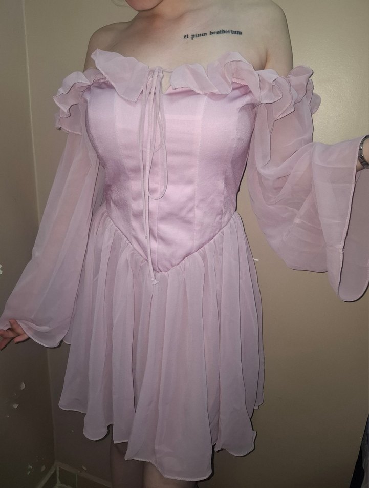 pembe mezuniyet elbisesi - Görsel 2