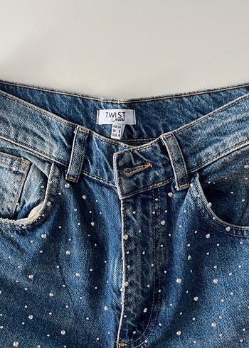 Twist Tasli Mavi Denim Jean