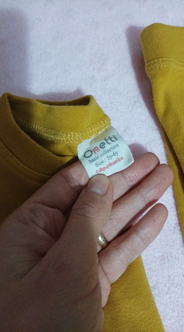 Sarı Kız Çocuk Sweatshirt ve Eşofman Takımı - Görsel 2