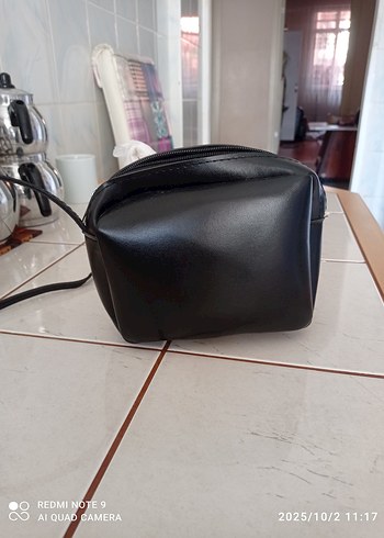 Fermuarlı Siyah Kadın Çanta