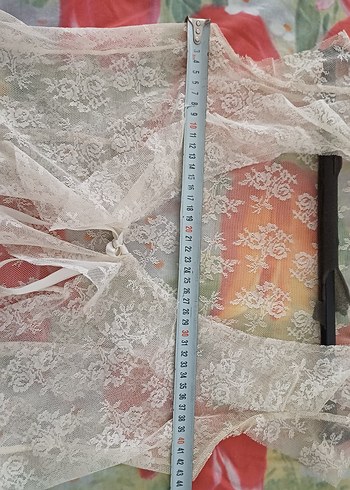 s Beden Dantel Detaylı Beyaz Bohem V Yaka Bluz S beden