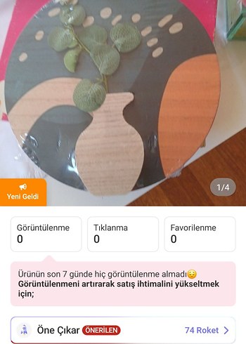 Beden çeşitli Renk Yuvarlak Ahşap Duvar Dekoru Vazo Desenli