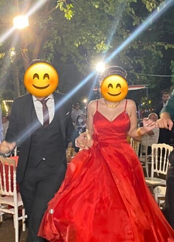 36 Beden kırmızı Renk Nişan& kına kostüm