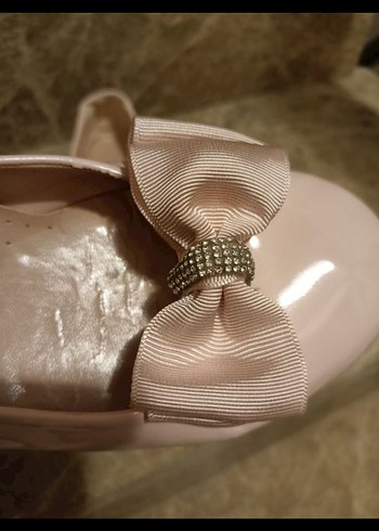 Kız Çocuk Pembe Tokalı Babet Ayakkabı - Görsel 2