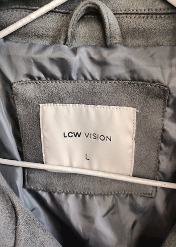 Düğmeli Gri Süet Kadın Ceket - Görsel 4