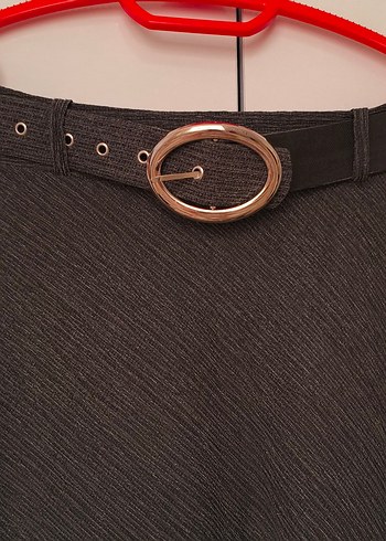 Gri Vintage etek - Görsel 2