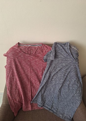 Gri Kısa Kollu Hamile Tişörtü - Görsel 2