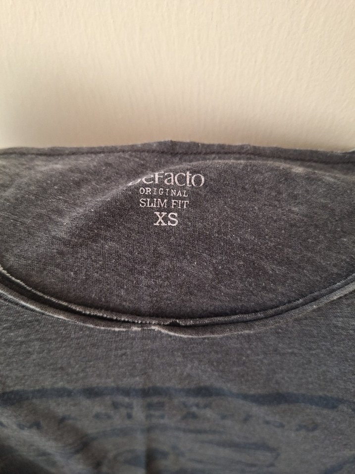 Gri Baskılı Kısa Kollu Hamile Tişörtü - Görsel 5