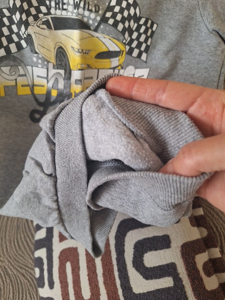 Gri Baskılı Erkek Çocuk Sweatshirt - Görsel 2