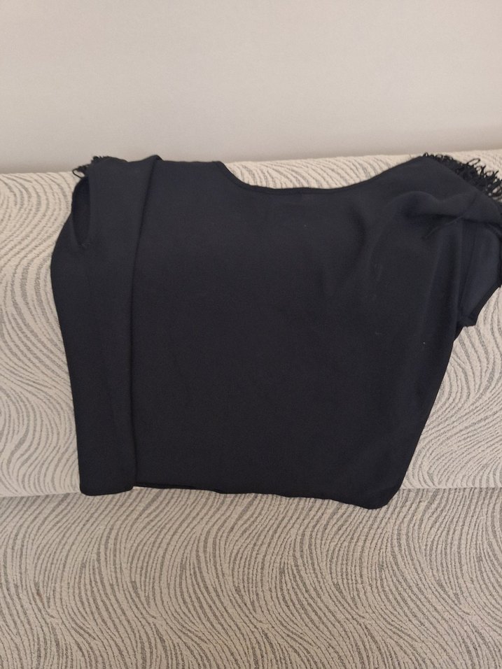 Siyah Renkli Kısa Kollu Baskılı Kadın Tişört - Görsel 2