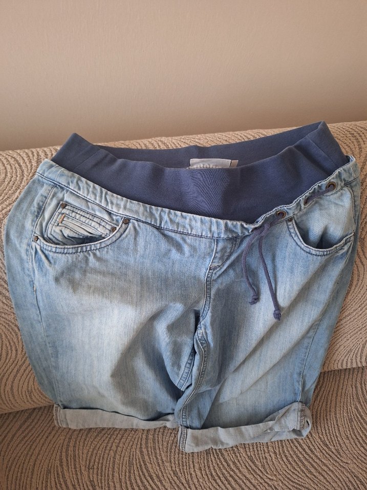 Düğmeli Rahat Kesim Hamile Denim Pantolon - Görsel 3