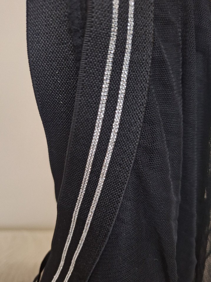 Siyah Pilili Midi Etek - Görsel 4