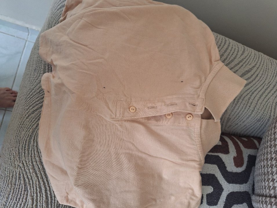 Bej Kolsuz Polo Tişört - Görsel 3