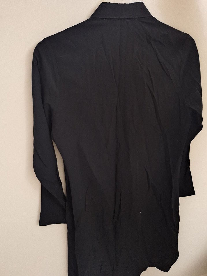 Siyah Uzun Kollu Düğmeli Ceket - Görsel 3