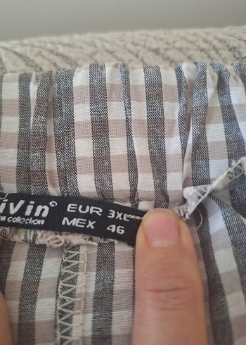 Düğmeli Midi Etek - Görsel 3