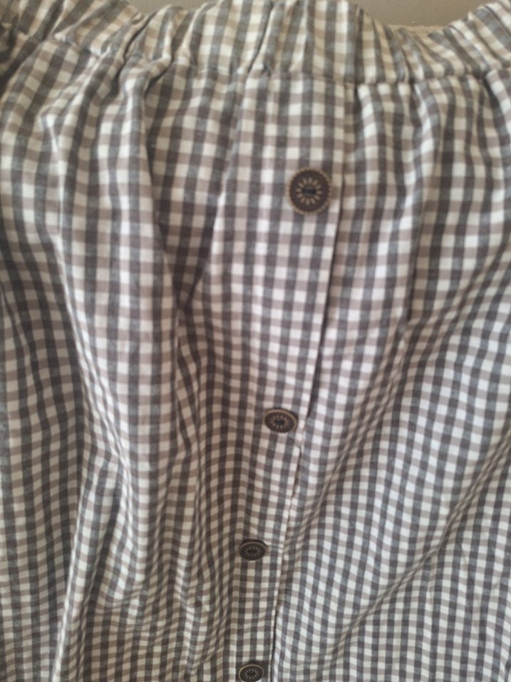 Düğmeli Midi Etek - Görsel 2