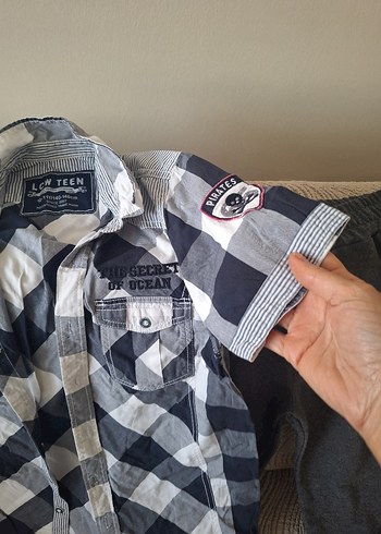 Gri Erkek çocuk Sokak Stili Takım - Görsel 3