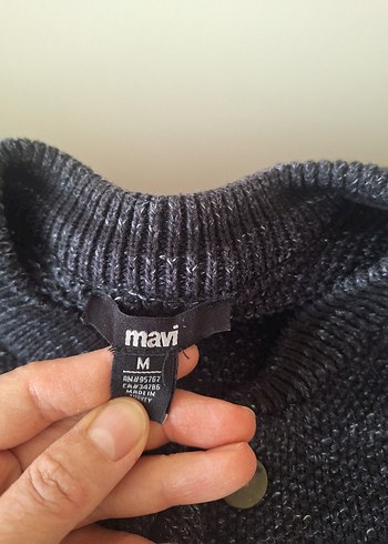 GLacivert Düğmeli Erkek Çocuk Triko Hırka - Görsel 3