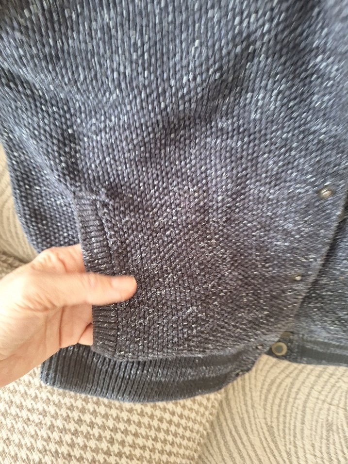 GLacivert Düğmeli Erkek Çocuk Triko Hırka - Görsel 4