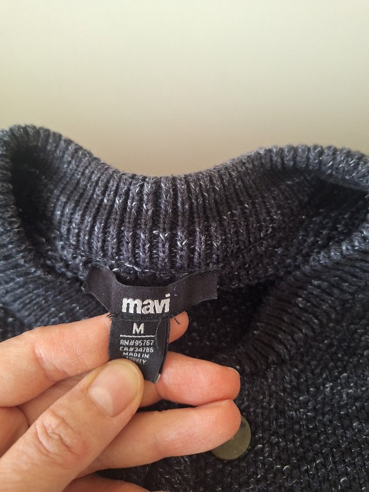 GLacivert Düğmeli Erkek Çocuk Triko Hırka - Görsel 3