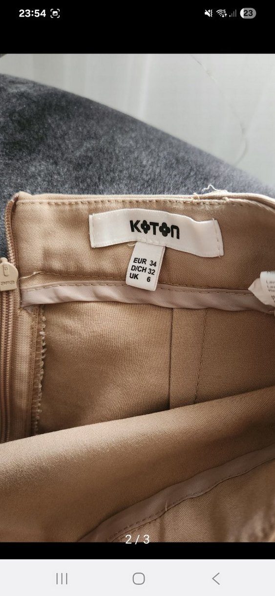 Bej Midi Kalem Etek - Görsel 2