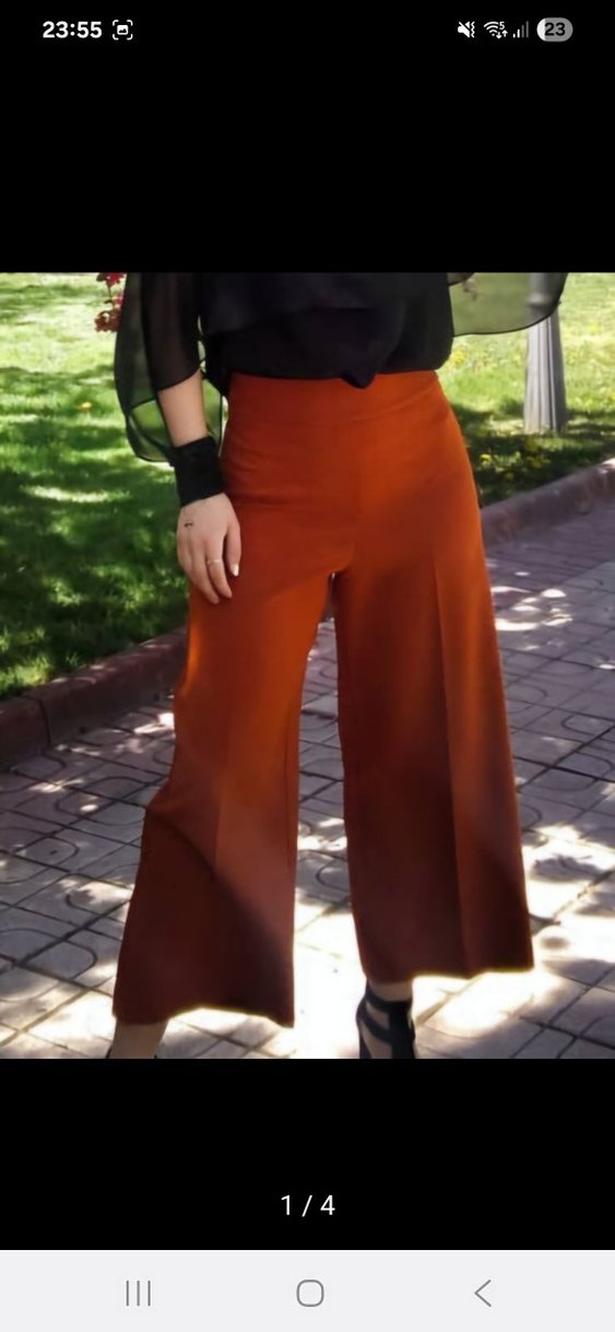 Kadın Midi Kumaş Pantolon - Görsel 2