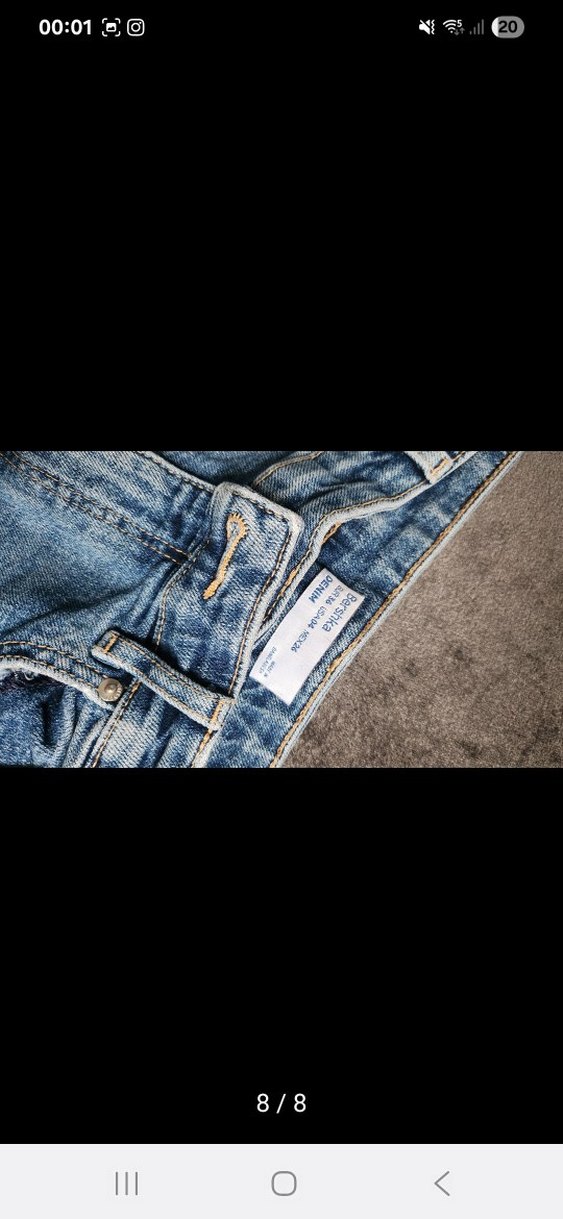 Kadın Mavi Denim Mini Şort - Görsel 3