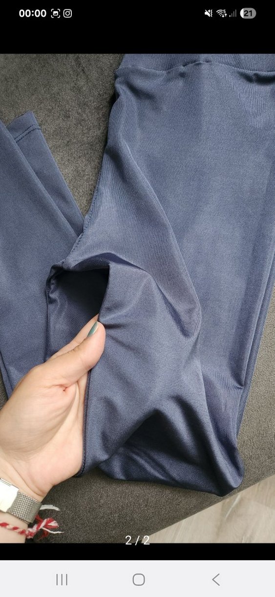 Mavi Kadın Midi Tayt - Görsel 2