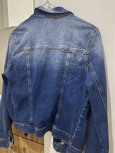 xs Beden Mavi jeans kot ceket