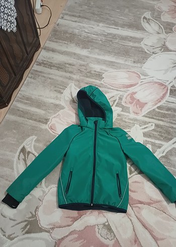 Erkek Çocuk Kapüşonlu Fermuarlı Yağmurluk
