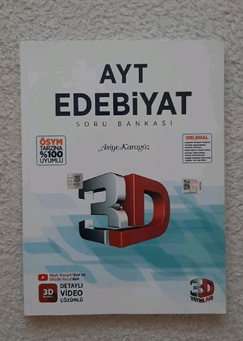 AYT Edebiyat 3D Soru Bankası Video Çözümlü