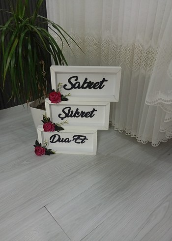 Çiçekli Beyaz Dekoratif Çerçeveler - Görsel 2