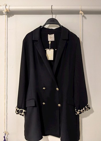 Siyah Kadın Süet Blazer Ceket - Görsel 2