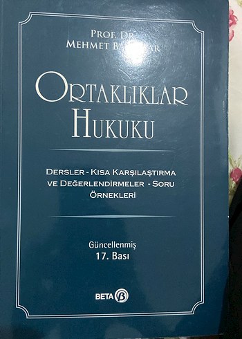 Ortaklıklar Hukuku - Güncellenmiş 17. Baskı