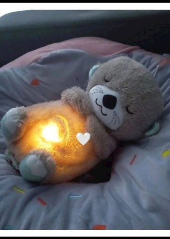 Işıklı Gri Peluş Ayıcık Oyuncak
