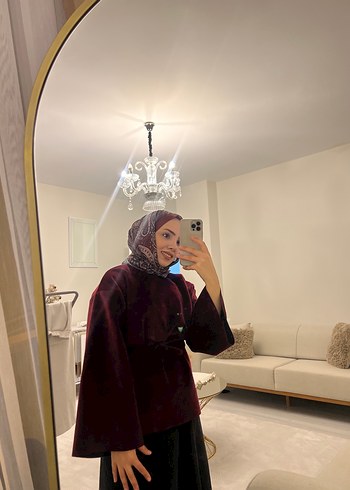 Bordo tunik İpek Dokulu - Görsel 7