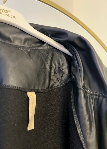 Kadın Siyah Deri Kemerli Goth Yelek - Görsel 5