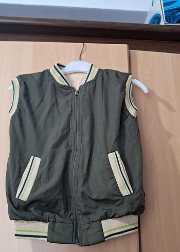 Gri Erkek Çocuk Fermuarlı Yelek
