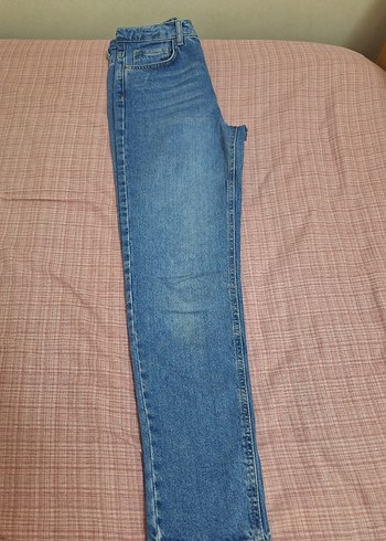 s Beden mavi Renk Mavi Denim Midi Kadın Jean