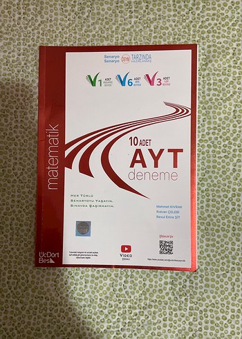 10 ADET AYT Matematik Deneme Kitabı