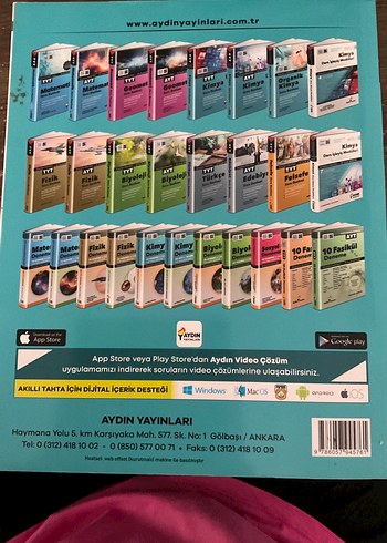  AYT Kimya Soru Bankası - Aydın Yayınları