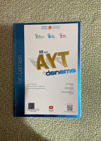 10 Adet AYT Fen Bilimleri Deneme Kitabı