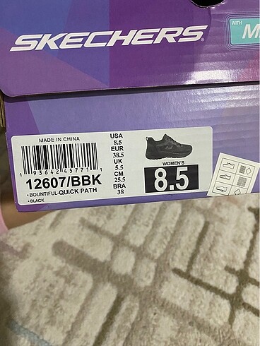 Skechers 12607 siyah yeni etiketli