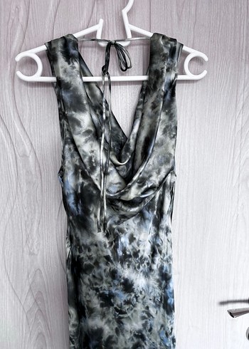 Zara | Saten Uzun Drapeli Elbise - Görsel 10