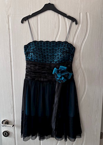 Tüllü Dantelli Abiye - Görsel 5