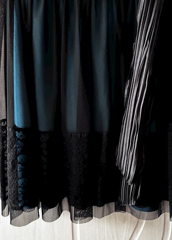 Tüllü Dantelli Abiye - Görsel 4