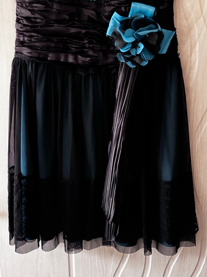 Tüllü Dantelli Abiye - Görsel 3