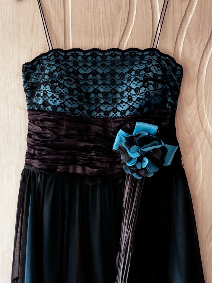 Tüllü Dantelli Abiye - Görsel 2