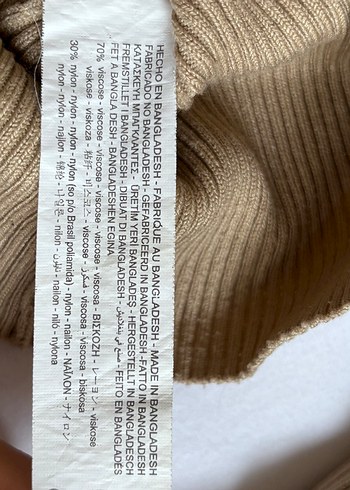 Bej V Yaka Uzun Kollu İnce Triko Kazak - Görsel 12