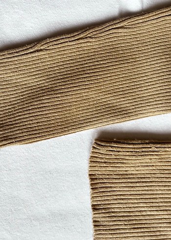 Bej V Yaka Uzun Kollu İnce Triko Kazak - Görsel 8